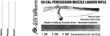 Load image into Gallery viewer, 50 CAL PERCUSSION MUZZLE LOADER RIFLE