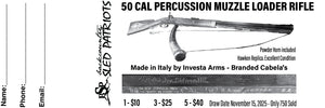 50 CAL PERCUSSION MUZZLE LOADER RIFLE