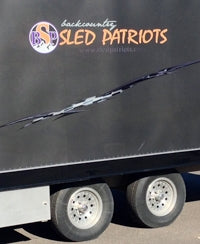 Backcountry Sled Patriots Vinyl Decal for Trailer