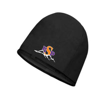 Load image into Gallery viewer, Backcountry Sled Patriots Helix Fleece Toque Beanie with a color logo